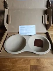 New Pampered Chef Stoneware Microwave Egg Cooker 1372 USA Eggs Stone