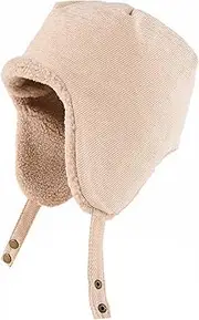 [GIBZ] Winter Hats for Women and Men Trapper Hat with Ear Flaps Chin Strap Warm Cap for Outdoor Cycling Unisex