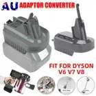 Adapter For Makita Milwaukee Dewalt 18V Battery To Dyson V6 V7V8 Cordless Vacuum
