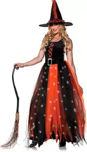 Underwraps Womens Hocus Pocus LED Light Up Witch Halloween Costume Hat XL