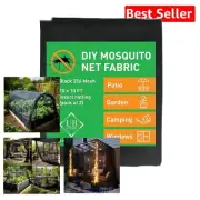 Versatile 10x10 FT Black Mosquito Net Fabric | 2-Piece All-Weather Protection