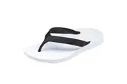 ARCHLINE Orthotic Thongs Arch Support Shoes Footwear Flip Flops Orthopedic - White/Black - EUR 34