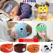 Kids Bluetooth Headband Headphone Wireless Sleeping Music Headwear Eye Mask Cute