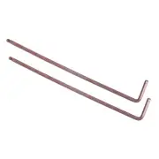 2pcs L-Handle Ball End Hex Key 2.5mm Metric Size L-Shape Wrench S2 Hand Tools