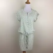 NWT UNDER SKIES Printed Low Adjustable Drawstring Waist Dress Womens sz Small