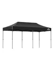Instahut Gazebo Pop Up Marquee 3x6M 4 Base Pods Black