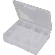 FISCHER PLASTIC 1H039 14 Compartment Storage Box Medium Plastic Case 14 Compartment (Medium) 195Mm