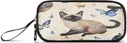 RPLIFE Cute Cat Butterfly Pencil Bag Case, Multi Pocket Pencil Pouch, Pencil Pouches for Classroom