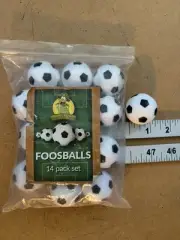 Soccer Ball Style Foosballs Qty.14 Colonel Pickel Novelties