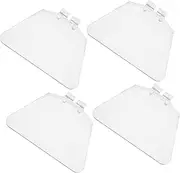 Hoement 4pcs Transparent Eye Safety Shield for Bench Grinder Replacement Parts Durable Protective Cover for Grinder Operators Comprehensive Eye Protection Against Debris