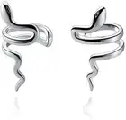 Snake Cuff Earrings Wrap Snake Cartilage Clip-On Earrings Sterling Silver Gifts