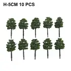 10 Pack 5cm Model Trees Perfect for Toy Models and Architectural Scenery