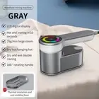 Grey Mini Electric Iron Rotating Handheld Garment Steamer Portable Wrinkle Remov