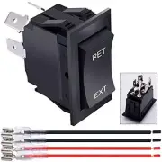 weideer Jack Momentary Switch Reverse Polarity Toggle Rocker Switch DC Motor RV