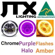 1pr JTX Halo Chrome PURPLE Amber Lights Ford Falcon GS GT XA XB XC HO XK XL XM (for: Ford)