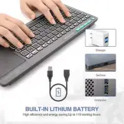 Mini Wireless Keyboard With Mouse Touchpad And RGB Backlit Small Rechargeable