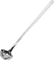 AUTSUPPL Stainless Steel Long Handle Deep Oil Spoon Condiment Spoon Milk Powder Scoop