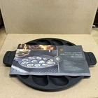 Outset 76225 Cast Iron Oyster Grill Pan w/ 12 Cavities Black - New
