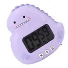 Cute Dinosaur Kids Timer LCD Alarm Digital Timer Countdown Timer (Purple) Part