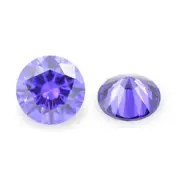100pcs 0.8～30mm cubic zirconia violet blue CZ stone loose 5A DIY for Gemstone