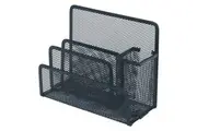 Esselte Steel Mesh Desk Workspace Home Office Pen stationery Organiser Black