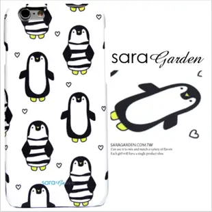 【Sara Garden】客製化 手機殼 Samsung 三星 A8Plus A8+ 2018 手繪 插畫 愛心 企鵝 保護殼 硬殼