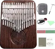 Hluru Kalimba 34 Keys, Professional Kalimba Thumb Piano C-Tuned, Chromatic Double-layered Thumb Piano, Solid Wood Soundboard,Thumb Piano for Adults Kids (Hluru 38 key)