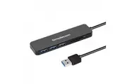 SIMPLECOM CH365 SuperSpeed 3 Port USB 3.0 USB 3.2 Gen 1 Hub with SD MicroSD Card Reader