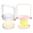 USB Rechargeable Foldable Portable Night Light Makeup Mirror with Soft Lighting