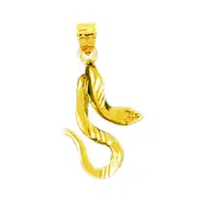 14K Gold Snake Charm