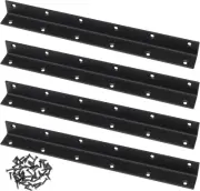 Raised Garden Bed Corner Brackets, 4Pcs L Bracket, 90 Degree Angle Brackets, Bla