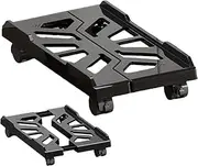 Adjustable Width Computer Tower Stand, Ventilated PC Tower Stand with Locking Caster Wheels, Gaming PC Holder