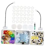 8.2FT & 6FT Balloon Arch Stand Kit, Black Half Arch Black Balloon Arch Stand