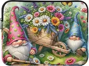 Laptop Sleeve Garden Gnome White Carrying Case Thin Computer Carrying Bags, 15-15.6 Inch