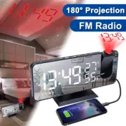 LED Digital Projection Alarm Clock Electronic Alarm Clock with Projection FM