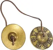 NULYLU Meditation Cymbal Bell Pure Copper Bell Percussion Instrument Yoga Cymbals