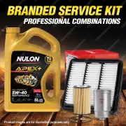 Oil Air Fuel Filter + 5L APX5W40 Service Kit for Hyundai I30 FD 4cyl 1.6L 08-12