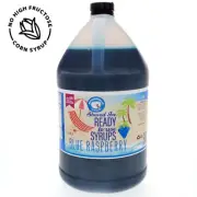 Hypothermias BLUE RASPBERRY Snow Cone machine Shaved Ice Flavor Syrup GALLON
