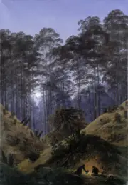 Caspar Friedrich - Inside the forest Giclee Fine Art Print on Canvas Wall 36"