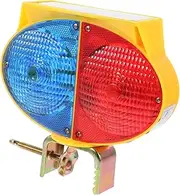 Solar Light Dual Sided LED Traffic Signal Lamp Rechargeable Barricade Alert Light for Construction and Solar Powered Emergency Light
