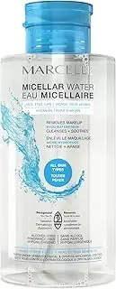 Marcelle Micellar Water, Dry Skin, Makeup Remover, Hyaluronic Acid, Sensitive Skin and Eyes, Oil-Free, Alcohol-Free, Fragrance-Free, Hypoallergenic, Cruelty-Free, 13.5 Fl. Oz.
