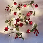 Christmas String Lights 3M 20LEDs Pine Conifer Hanging Lights for Xmas Tree Indoor Home Decor -Style 5