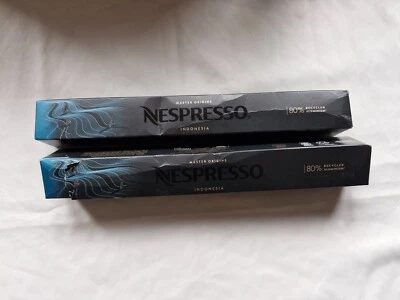 2 x 10 Nespresso CLASSIC Coffee Machine Capsules Pod Sleeve Indonesia UK