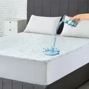 Waterproof Bamboo Mattress Protector Hypoallergenic Breathable Fitted Bed Covers