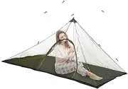 Camping Mesh Net | Windproof Outdoor Mesh Shelter Camping Net | Lightweight Breathable Portable with Zipper Tent Screen for Hiking Travel Patio Backyard