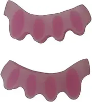 Toe Straightener,Toe Separators for Overlapping Toes,Gel Silicone Straightener Corrector,Spreader Spacers Hallux Valgus Tailors Claw and Crooked Toes