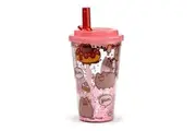 Pusheen The Cat Foodie - Double Walled Cup & Straw