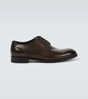 [Zegna] Zegna Siena Flex leather Derby shoes AU 7 brown