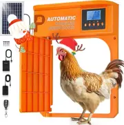Solar Auto Chicken Coop Door, Timer & Light Sensor, Remote, Multi Power Option