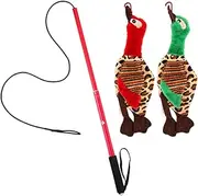 Extendable Dog Teaser - Interactive Flirting Pole, Fun Toy with Nylon Rope and Plush Lure | Dog Toy, Dog Walker, Puppy Rope for Dog